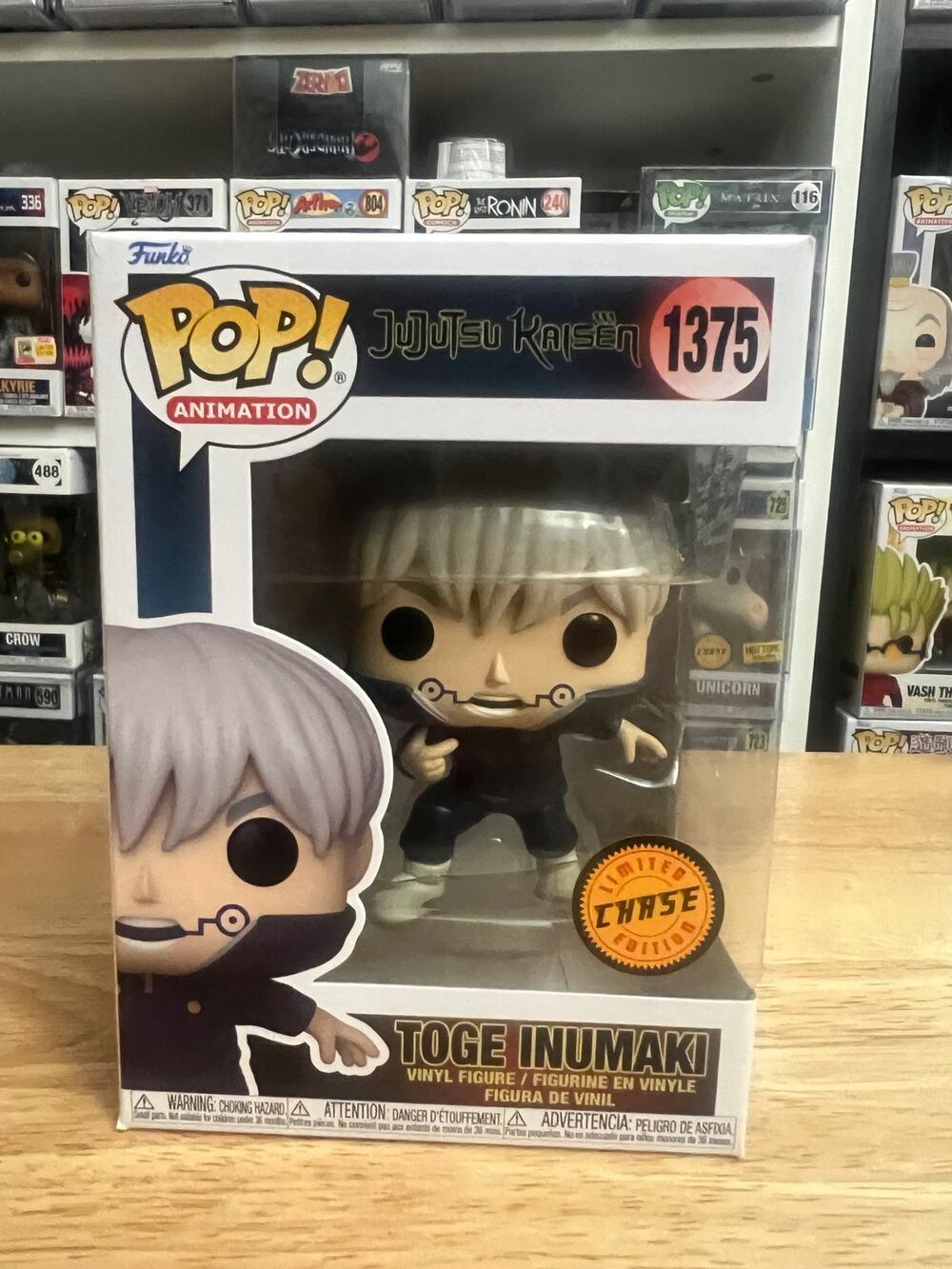 LIMITED EDITION CHASE Toge Inumaki Funko Pop #1375 Jujutsu Kaisen Snakes Fangs